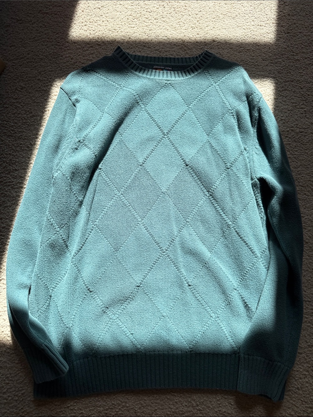 Men’s crewneck sweater - teal
